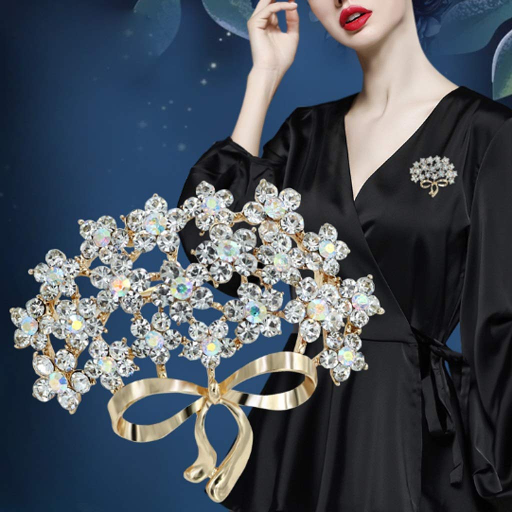 Spilla Spilla di Cigno di Cristallo Giacca Cardigan Scialle Fibbia Decorazione Personalizzata per Abito