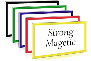 5Pcs Magnetic Dry Erase Labels Rectangle, 6 x 3.5 Inch