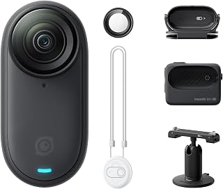 insta360 GO 3S - 64 GB Black 4K Tiny Portable Vlogging Camera, Hands-Free POVs, Mount Anywhere, Stabilization, 140 Min Bat Price In India