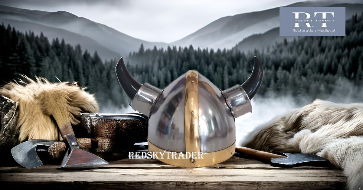 Viking Helmet with Horn | Norse Medieval Warrior Helmet | Wearable Adult Armor LARP Fantasy |18 Gauge Steel Costume