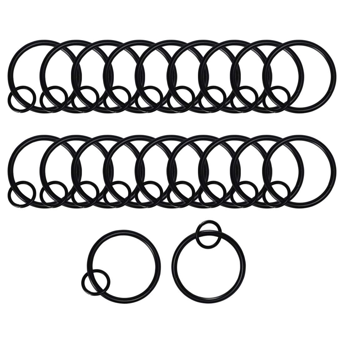 Aboiledy 5M Nastro per Tende con Occhielli, 40 Anelli Fettuccia per Tende, Curtain Eyelet Tapes Anelli per Tende, Nastro Arricciante Occhielli per Tende