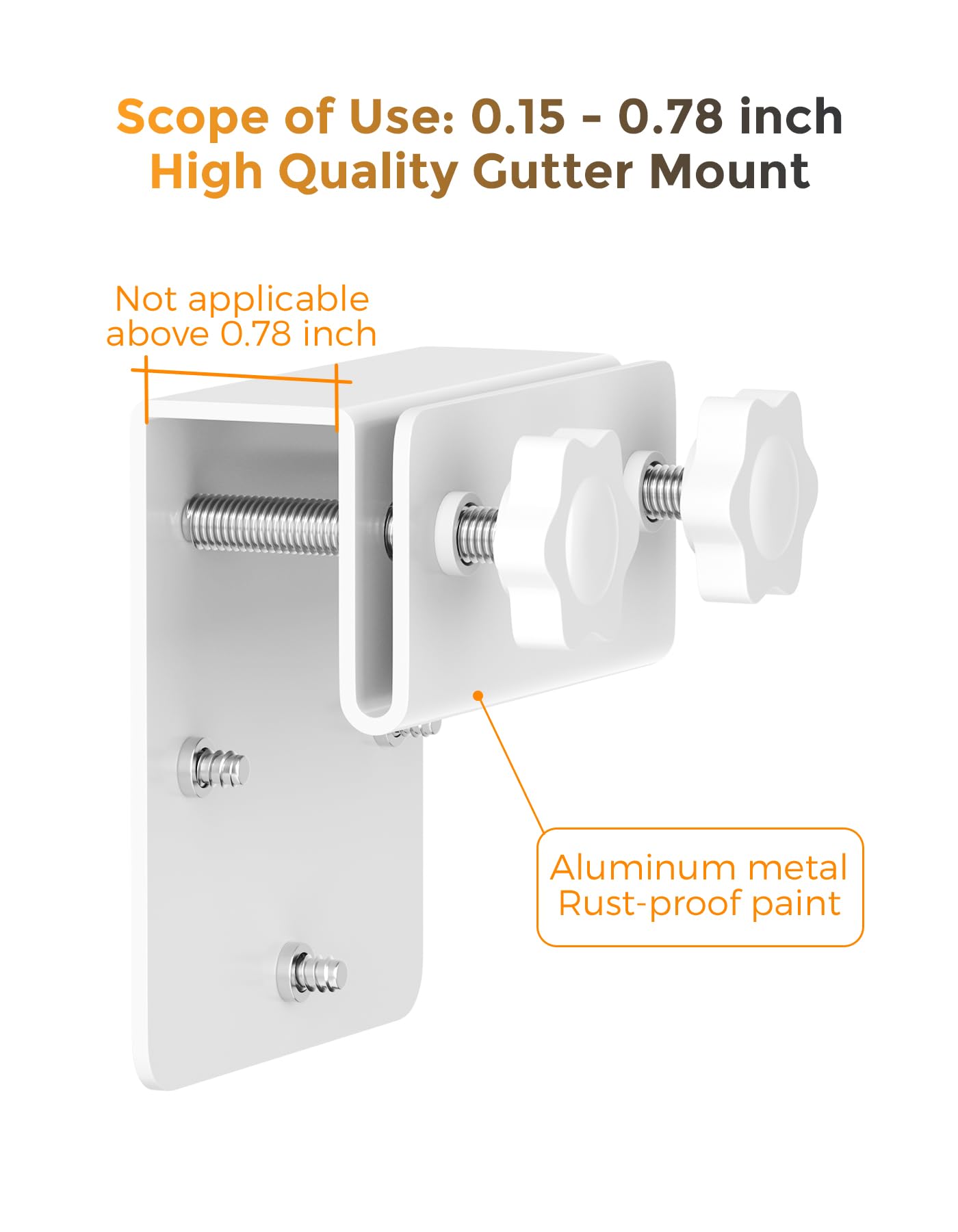 Support pour caméra de sécurité Eufy SoloCam S340/SoloCam E30/E42, support de caméra de sécurité solaire, vis anti-rouille, pas de perçage, compatible avec les caméras dôme IP PTZ extérieures