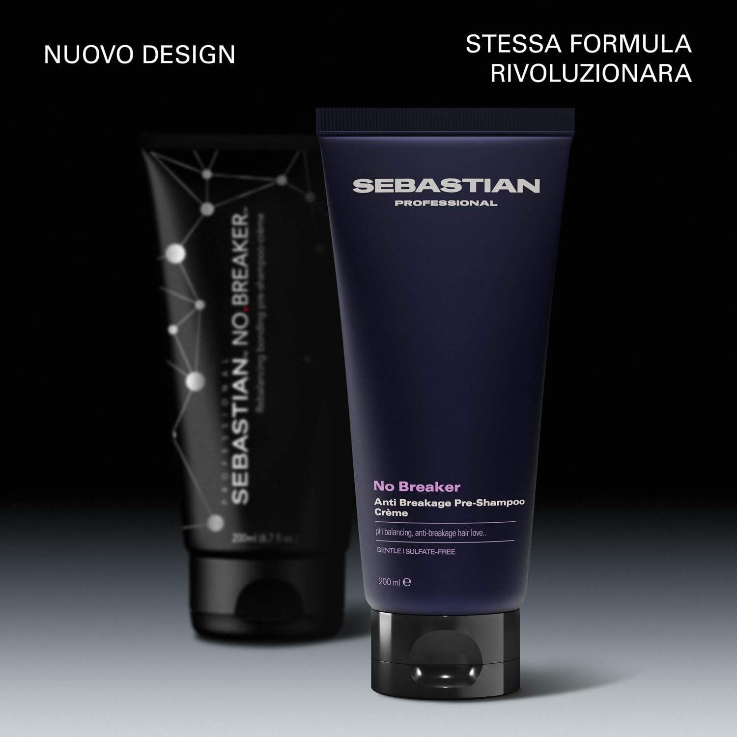 Sebastian Professional No Breaker Anti Breakage Pre-Shampoo Crème – Crema pre-shampoo senza solfati che protegge e leviga i capelli lisci e danneggiati, 1L
