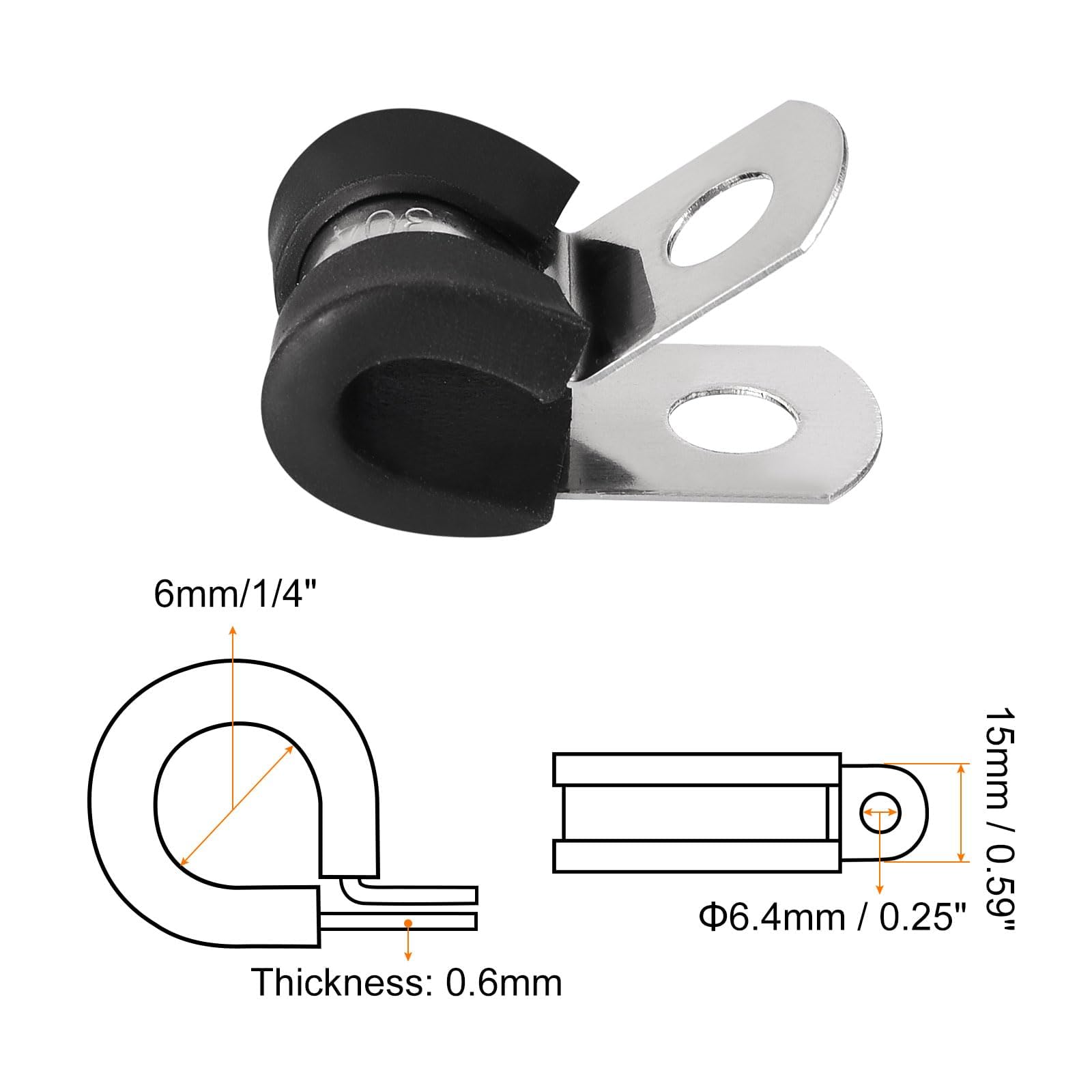 TA-VIGOR 30Pcs Cable Clamp - Image 2