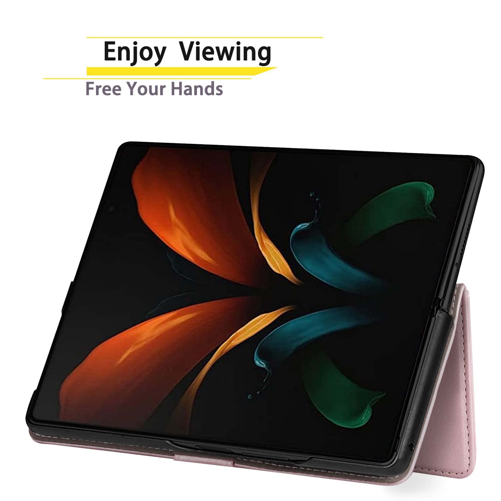 SUANPOT Funda tipo cartera para Samsung Galaxy Z Fold 6 5G con bloqueo RFID, tarjetero de crédito, funda de piel sintética con tapa para teléfono celular, mujeres y hombres, funda para Samsung Z Fold6