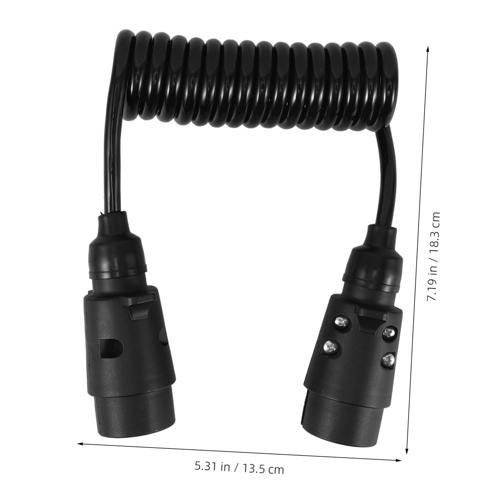 VALICLUD Conector de Cable para Remolque de Metros Pines con Adaptador de Cable para Camiones y RV Instalación Simple y Estable Compatible con Múltiples Vehículos