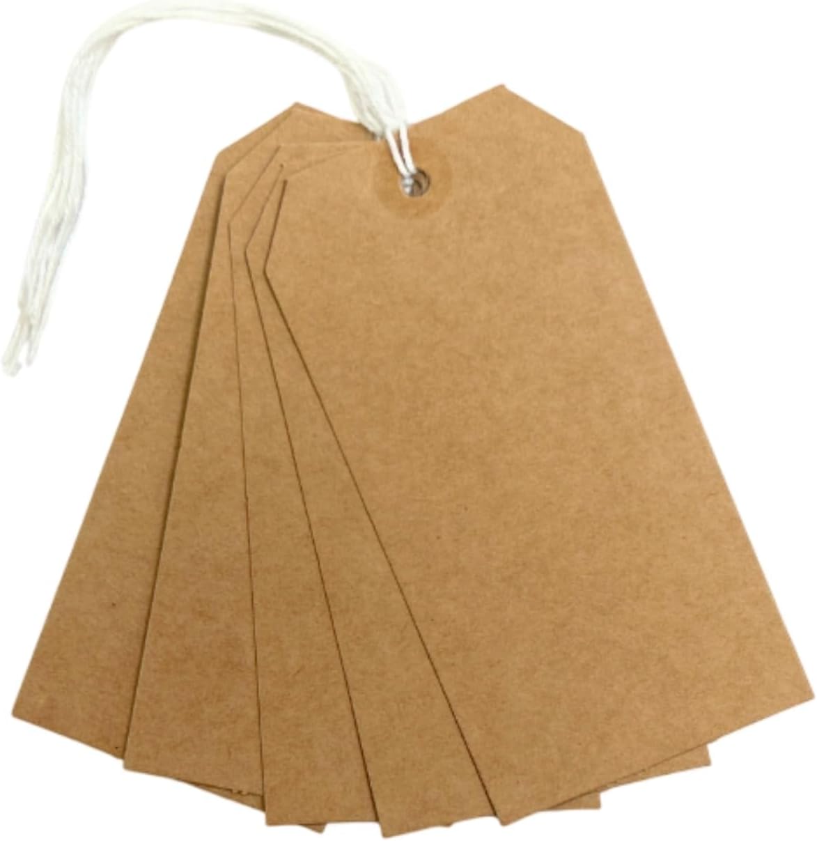 Pack of 20 Brown Strung Tags 60 x 120mm