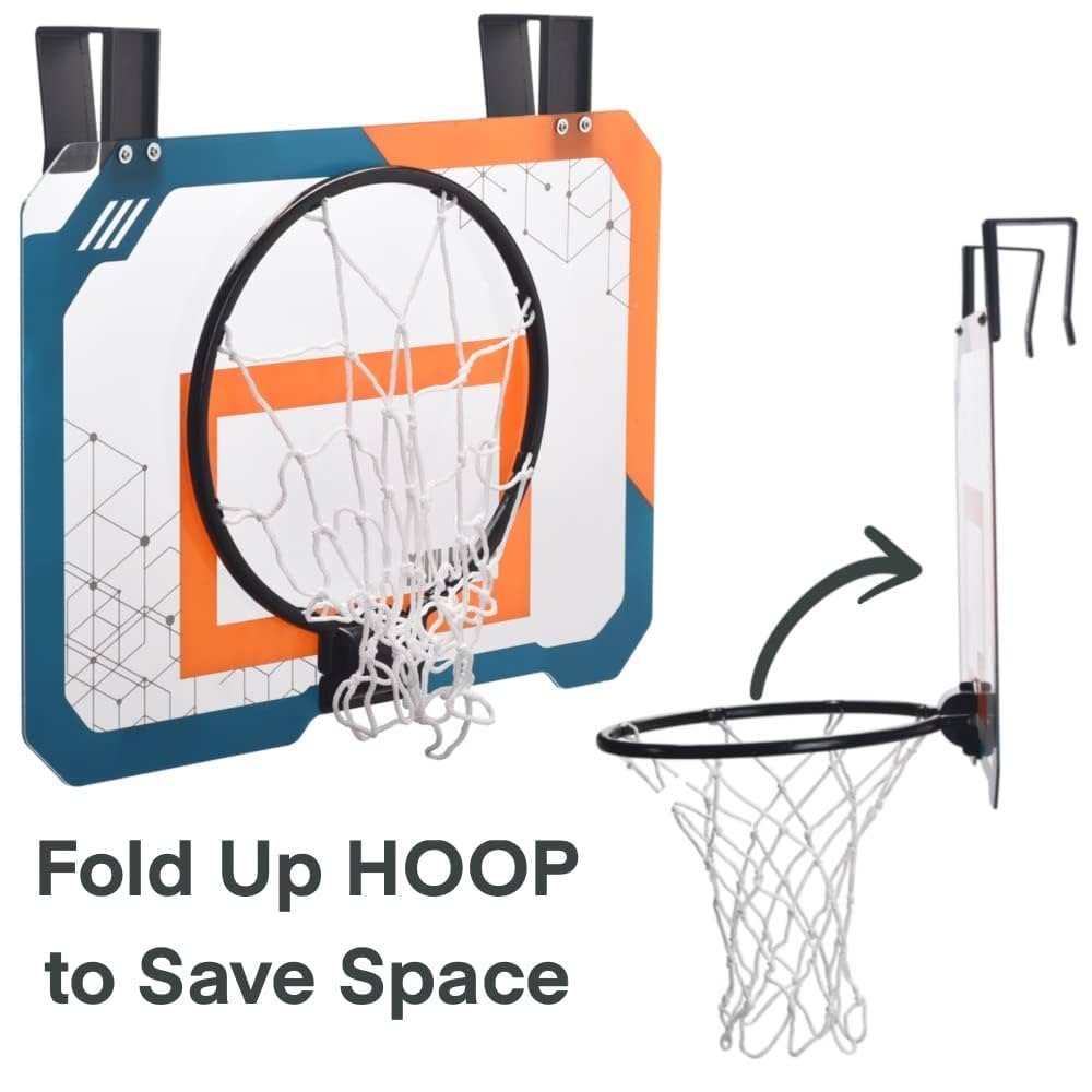 Mini Basketball Hoop Yimore Basketball Hoop Indoor For Kids Bedroom Office Wall Mounted Automatic Scoring With 4 Balls Boy Toys For 5 6 7 8 9 10 Years Mini Hoop