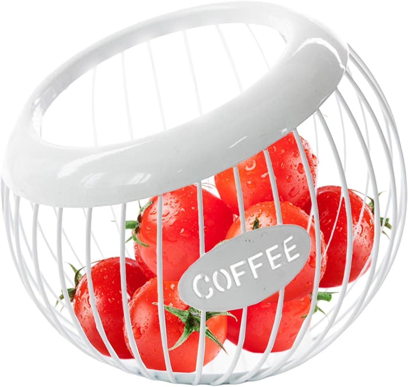 Coffee Pod Storage Basket - Large Capacity Stylish Coffee Bar Accessory and