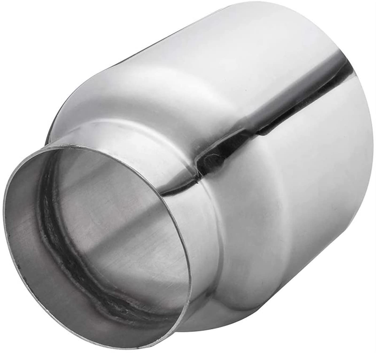 Tubo Escape Trasero Tabla De Escape Del Coche 2pcs 76~101mm DUAL Muro Silffler Tube 3 "~ 4" Punta Tubo La Cola Pared Doble