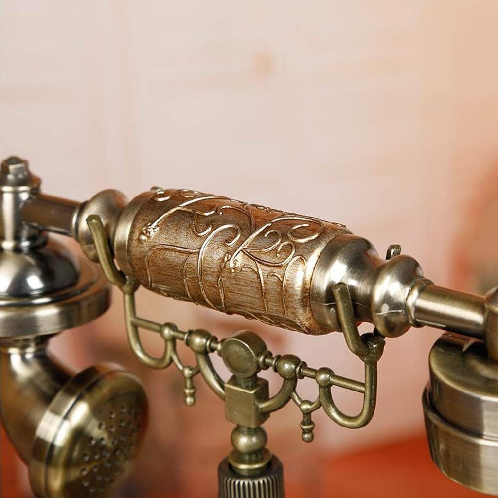 Rotary Wireless Antique Telephone,Landline Home Retro Phone Fashion Creative Rotary Vintage Wireless Telephone for Home Decoration Storage