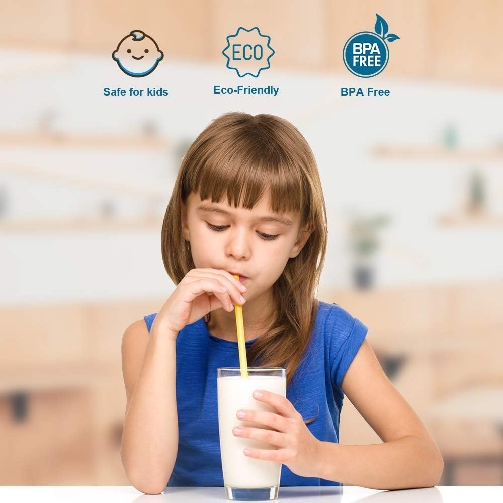 Exclusive Discount 70% Price 14 Pcs Reusable Silicone Straws 5.5 Mini Small Short Pipe Kids Straw for Baby Toddlers/ Children Take & Toss/ Tumbler, Chewy, Safe Smoothies Drinking Straw with 2 Cleaning Brushes