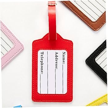 荷物タグ Amazon.co.jp: 荷札 名前ラベル 旅行 荷物タグ Puレザー スーツケース