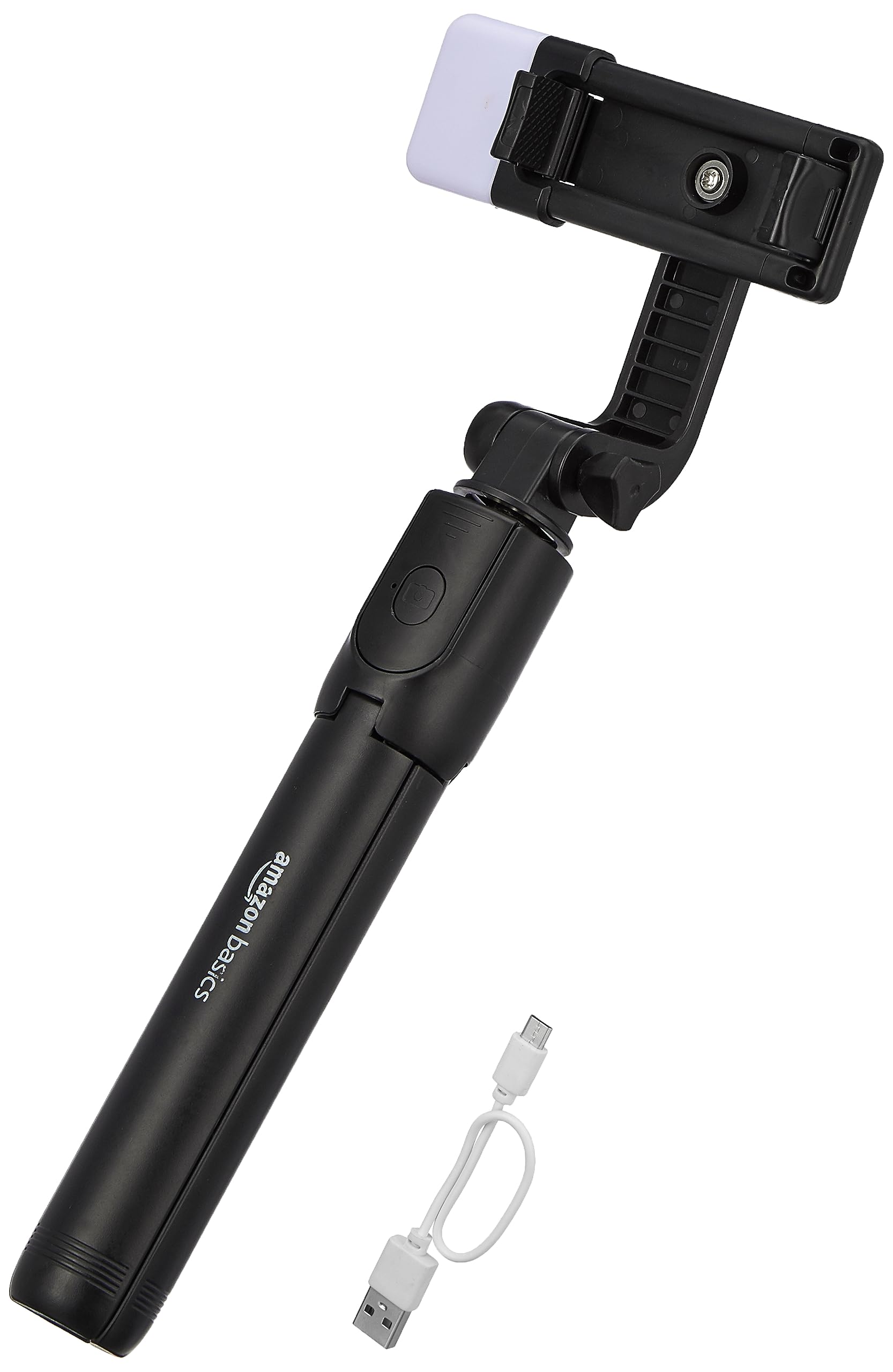 amazon basics Extendable Bluetooth-Enabled Selfie Stick/Tripod with Wi