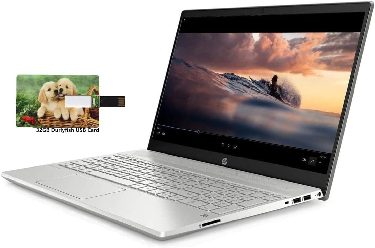 HP Pavilion 15 Business Laptop Computer, 10th Gen Intel Core i5-1035G1, 15.6" HD IPS Touchscreen, 16GB RAM, 1TB SSD, Win 10 Pro, Wi-Fi 5, Bluetooth 5, Webcam, B&O Audio, HDMI | 32GB usb card
