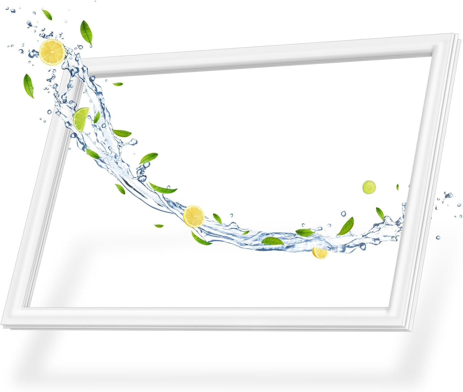 LXun Upgrad 34"x23" W10443319 Freezer Door Gasket Replacement for Whirlpool Freezer Door Seal for Maytag Kenmore Freezer Door Seal JennAir Amana KitchenAid Refrigerator Door Gasket W10133249 W10571960