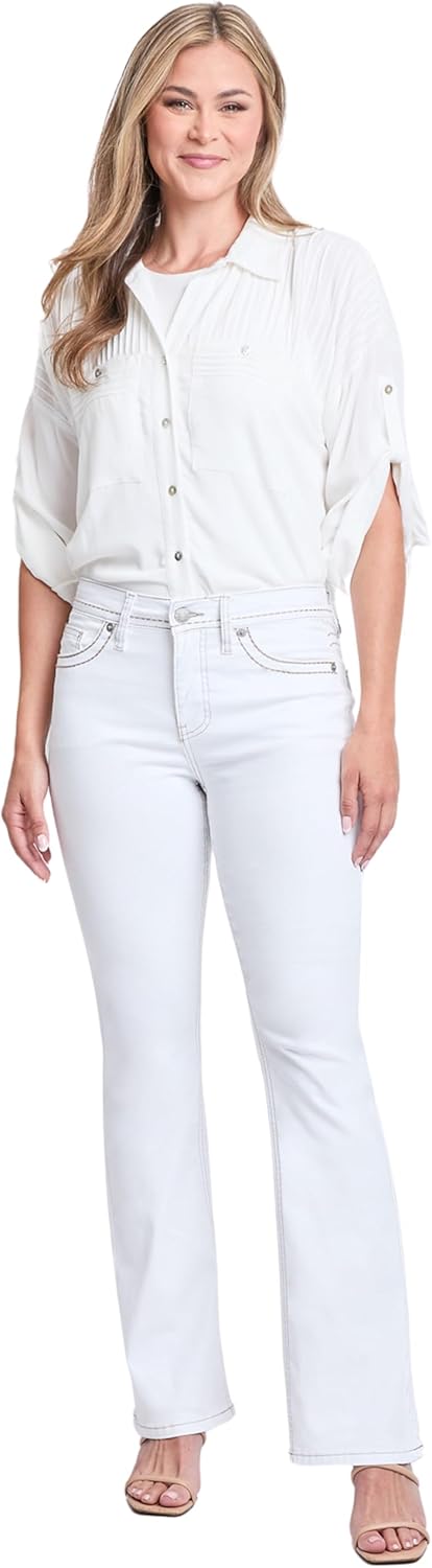 Royalty For Me Womens Women's High Rise Bootcut Faux Flap Pocket Jean - Image 4