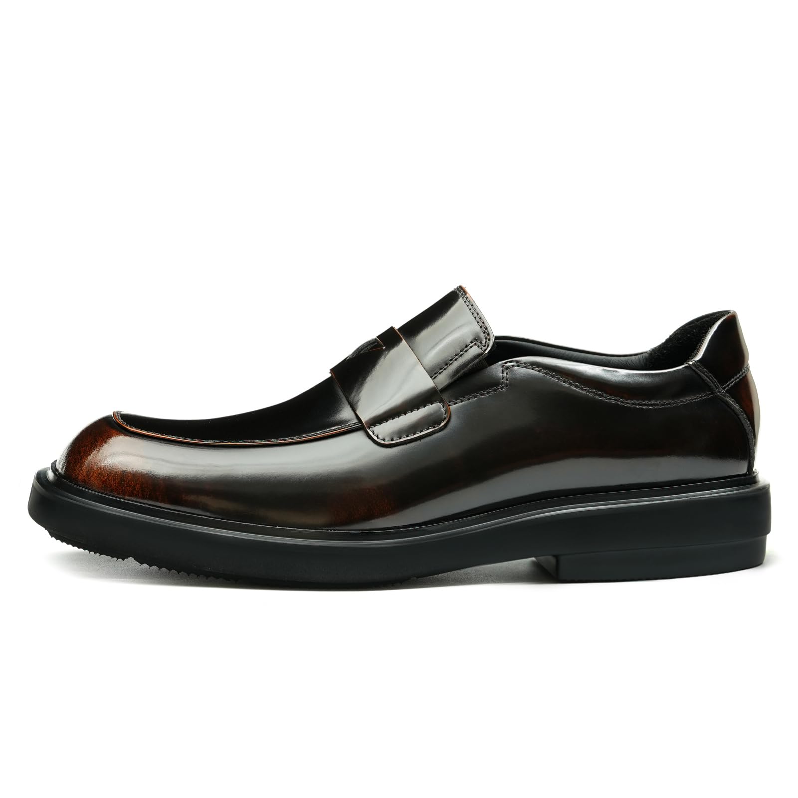 Mocasines Formales Negocios para Hombres Loafers en Cuero Genuino Transpirables Zapatos Bajos Cómodos Slip On