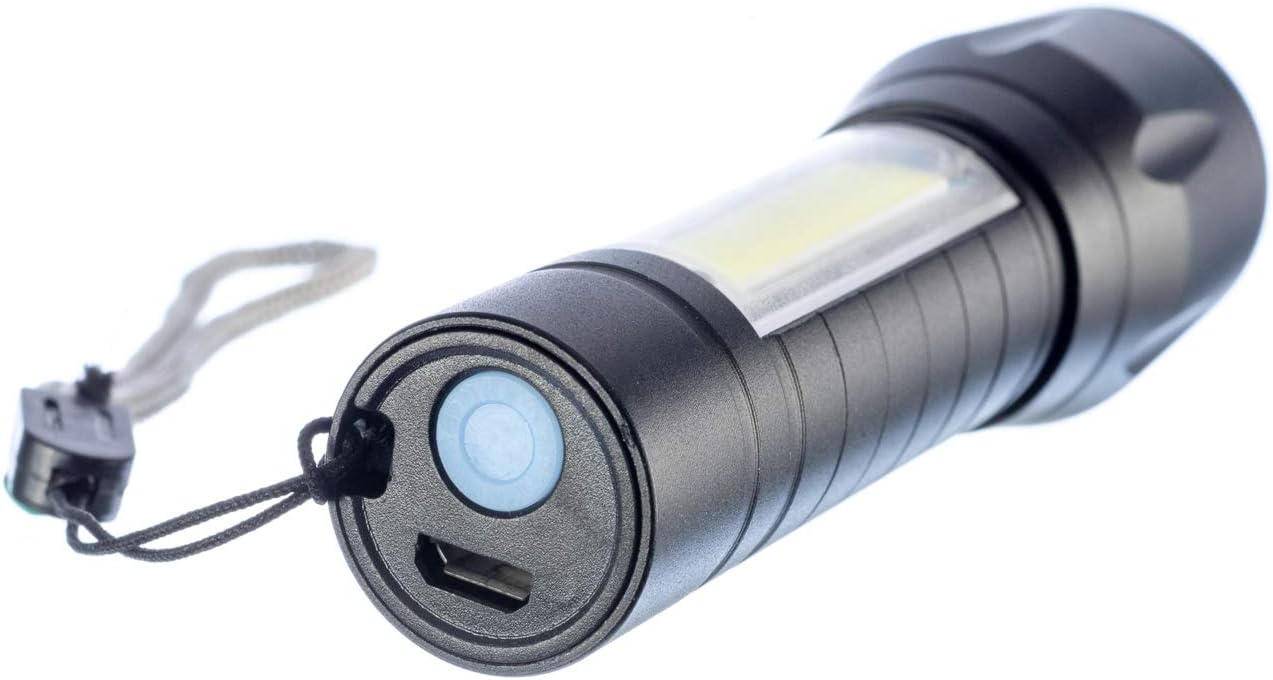SE Adjustable Focus USB Flashlight - FL3657R5