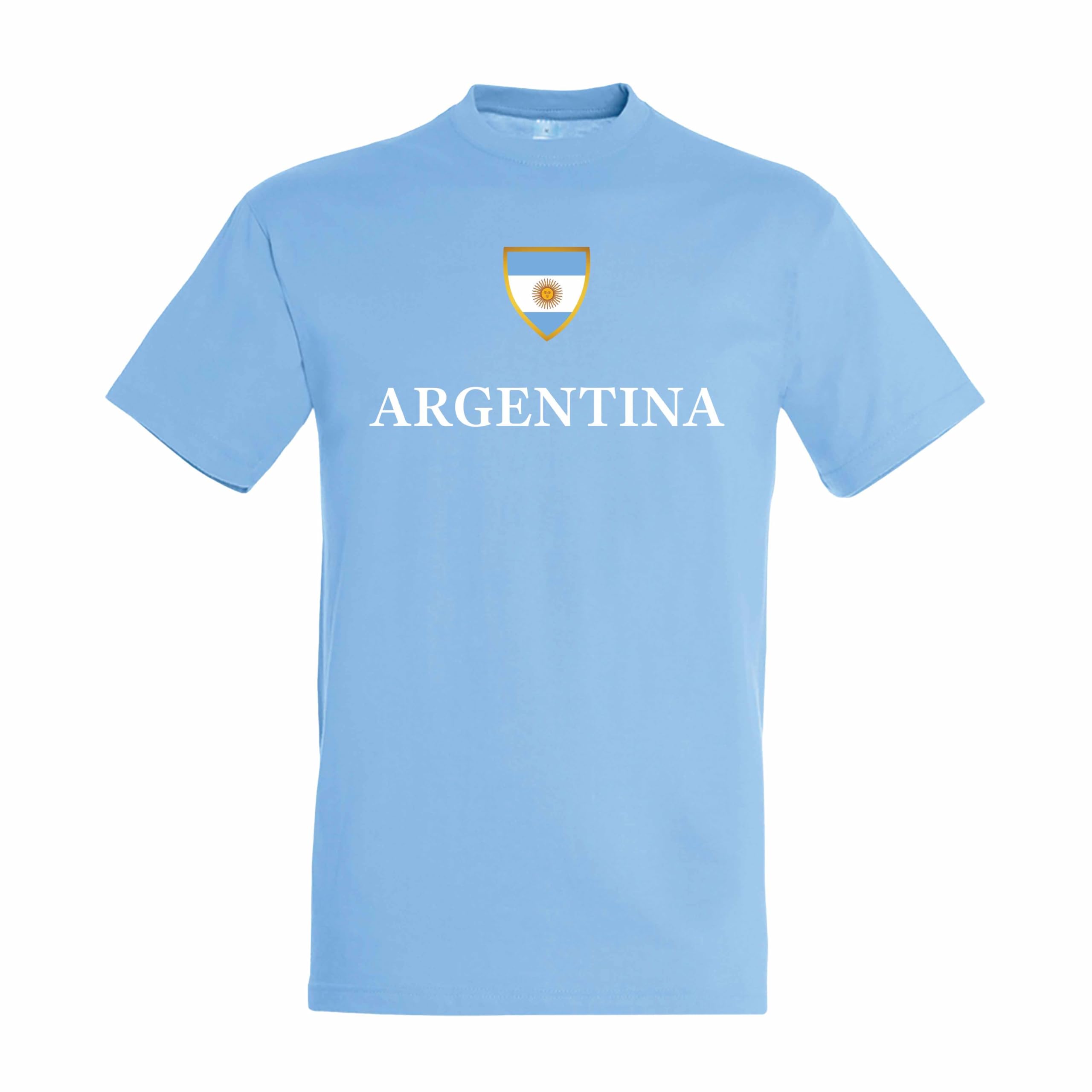 Argentina Football T Shirt for Kids Adults Flag Supporter Top 1S911