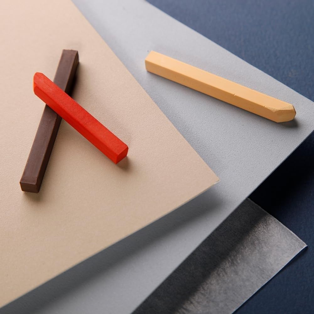 Clairefontaine 96020C Confezione Carta Pastelmat - 5 Fogli di carta Speciale per Pastelli secchi - 50x70 cm 360g - Grigio Chiaro