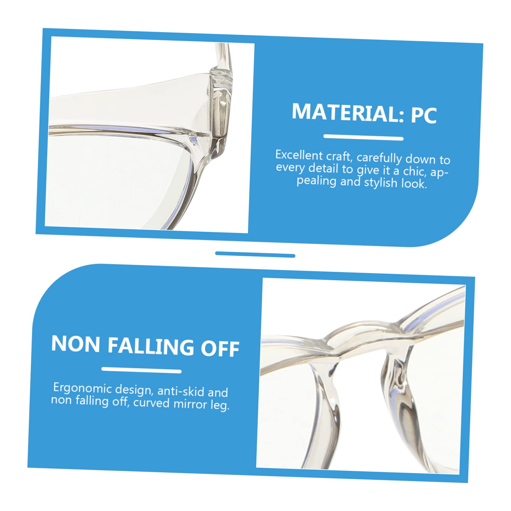 INOOMP 4 Pares De Gafas Gafas De Sol De Trabajo Gafas De Sol Transparentes para Hombres Gafas De Seguridad Gafas De Seguridad sobre Gafas Gafas De Seguridad Gafas A Prueba De Viento Gris
