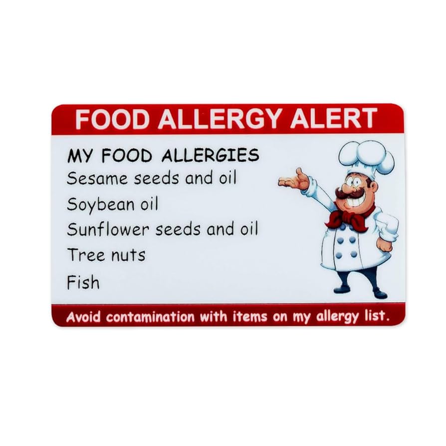 amazon-com-secure-id-llc-chef-card-customized-allergy-emergency-contact-card-restaurant-chef-food-allergy-allergies-customized-2-pack-or-write-on-3-pack-available-office-products for Free Printable Allergy Cards Spanish Amazon.com : Secure ID, LLC Chef Card Customized Allergy Emergency Contact Card Restaurant Chef Food Allergy Allergies. Customized 2 Pack or Write on 3 Pack available : Office Products for Free Printable Allergy Cards Spanish