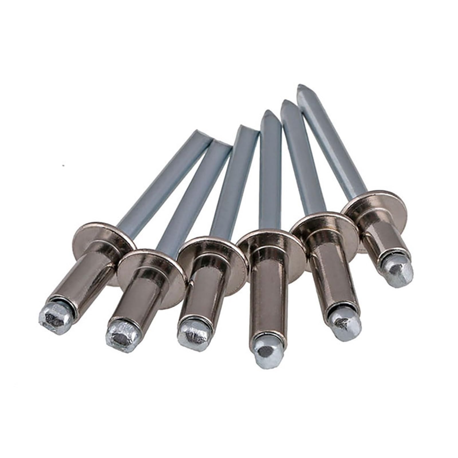 Rivets aveugles en aluminium, 50 rivets aveugles à tête ronde à mandrin de rupture rond GB/T12618 M4/M5(M5X14)