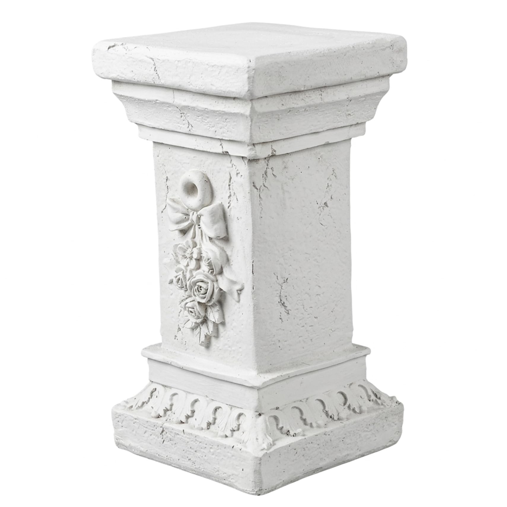 Piedistallo colonna in resina per statue vasi fiori 11,81x6,69 pollici