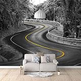 FVGKYS Carta Da Parati Adesivi Murali Adesiva Bambini Cameretta Idee Per L'Autostrada Grigia Fotomurale Creatività Hd 3D Foto Carta Parati Soggiorno Divano Tv Sfondo Muro Decorazione Della 150x105cm