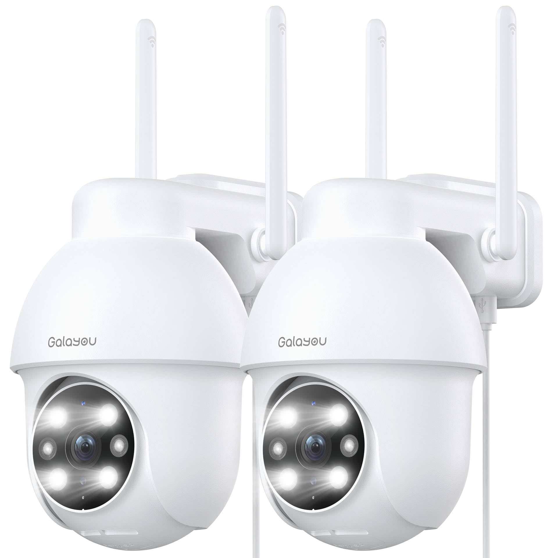 GALAYOU 2K Telecamera Wifi Interno, Videocamera Sorveglianza Interno Wifi — immagine 11 di 11