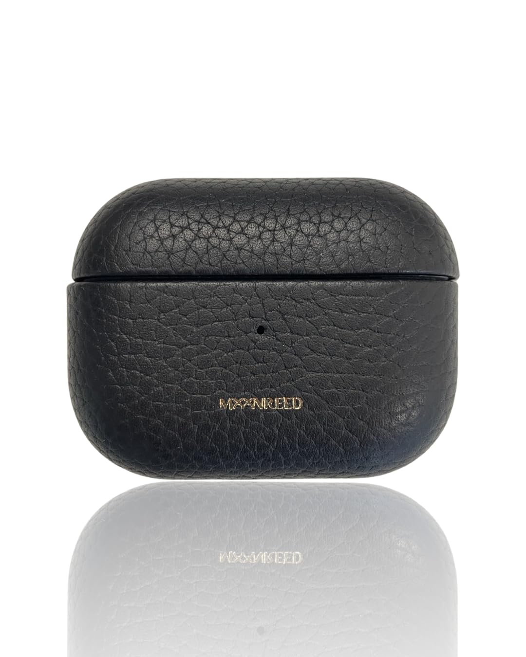 Real Leather Classic Case for Apple AirPod Pro 2 (Gen 2) - Visible LED with wireless charging (Midnight Black)