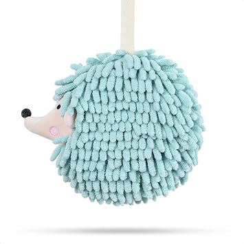 Decorative Hand Towels for Bathroom& Kitchen Cute Hedgehog Animals Themed Hand Towel Measures 6.7 X 7.9 Inches-Dry Your Hands, Green