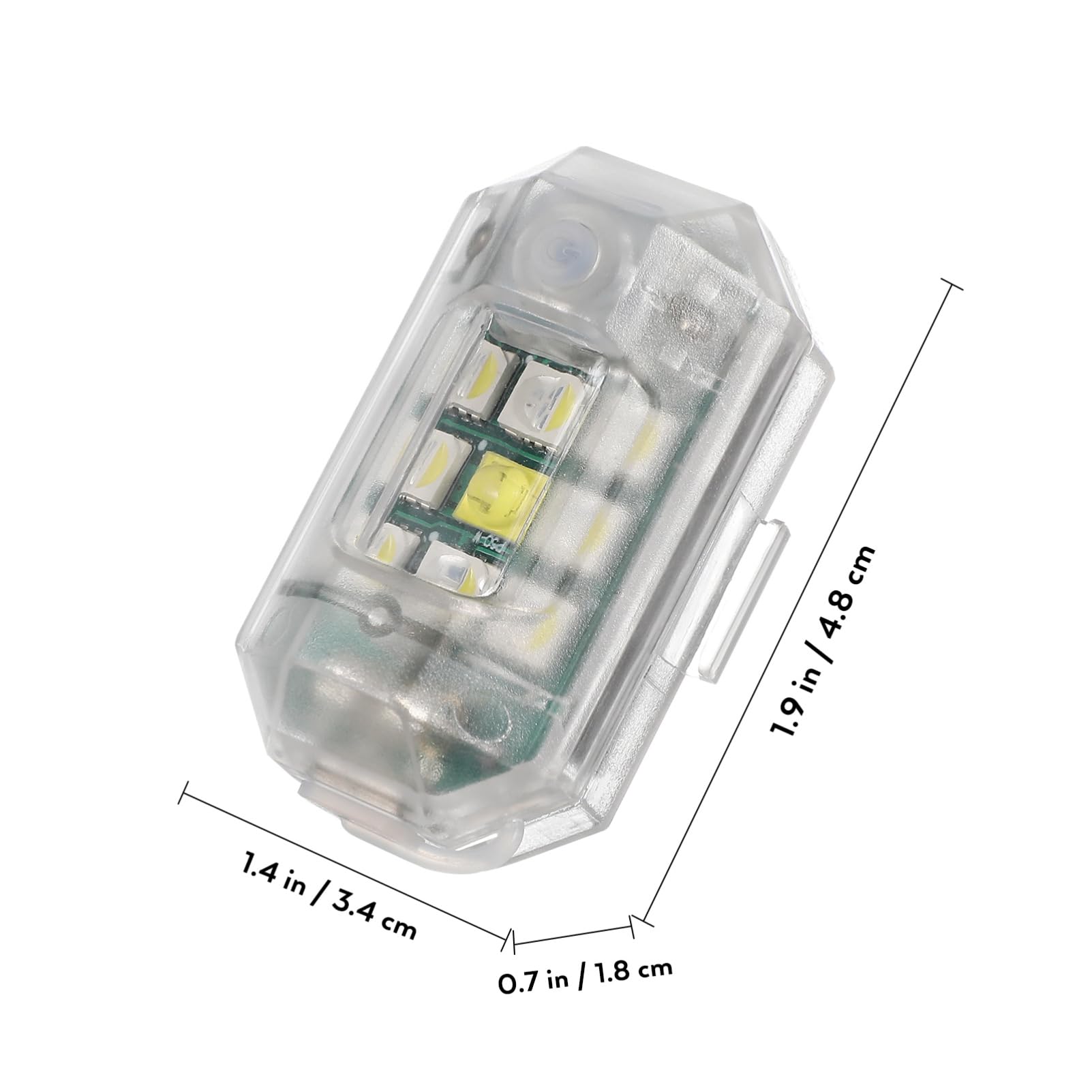 YARNOW 1 Set Luci Notturne Fari Luci per Bici Bici Luci per Passeggino Ad Alta Luminosità (2 Luci)