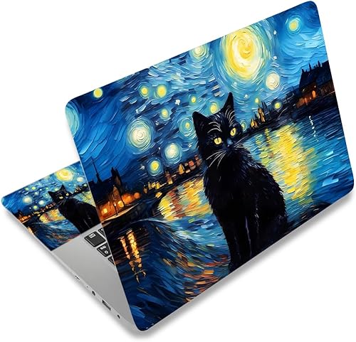 Miniatura 141 de Adhesivo para laptop de 12.1-15.6 pulgadas, calcomanía reutilizable universal de vinilo para laptop, protector de arte impermeable en color panal