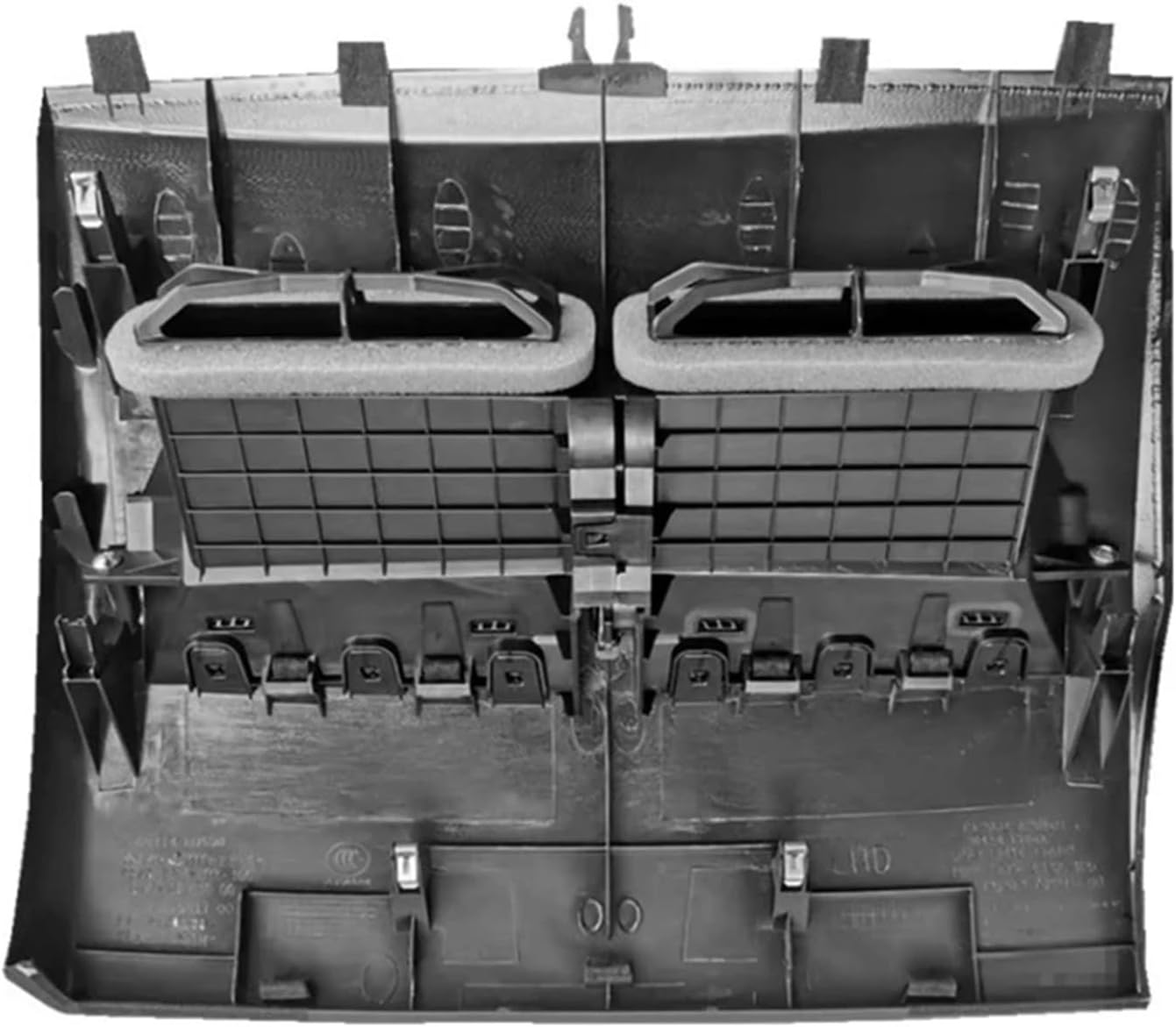 LHD And RHD Car Finisher-Instrument Panel，Compatible With Nissan Tiida C11 2005-2011 Auto Front Dashboard Middle Air Conditioner Vent Outlet(RHD Black)