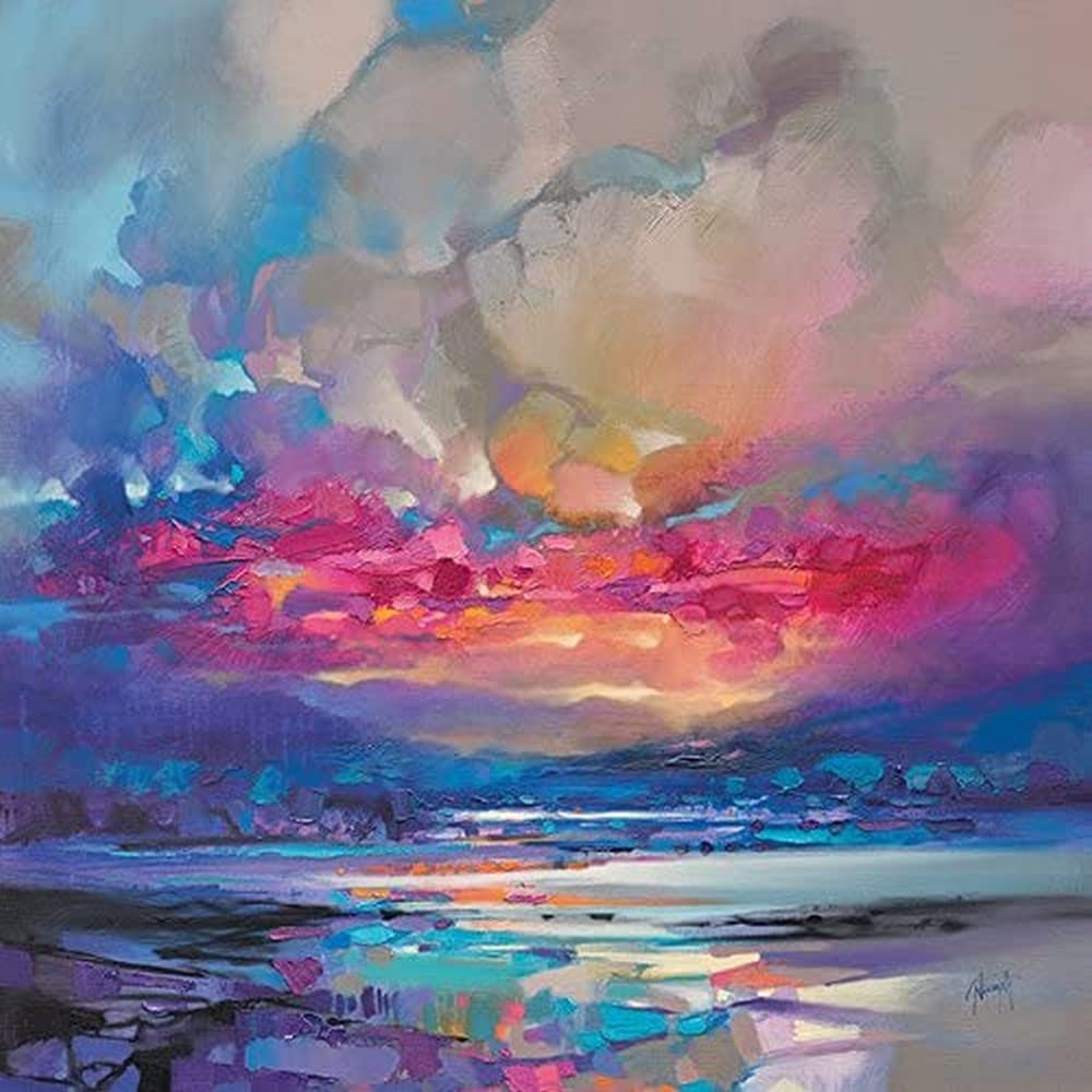 Scott Naismith Multi Coloured Art Group Wdc97245 The (Quantum Skye) Canvas Print, 60 X 60Cm