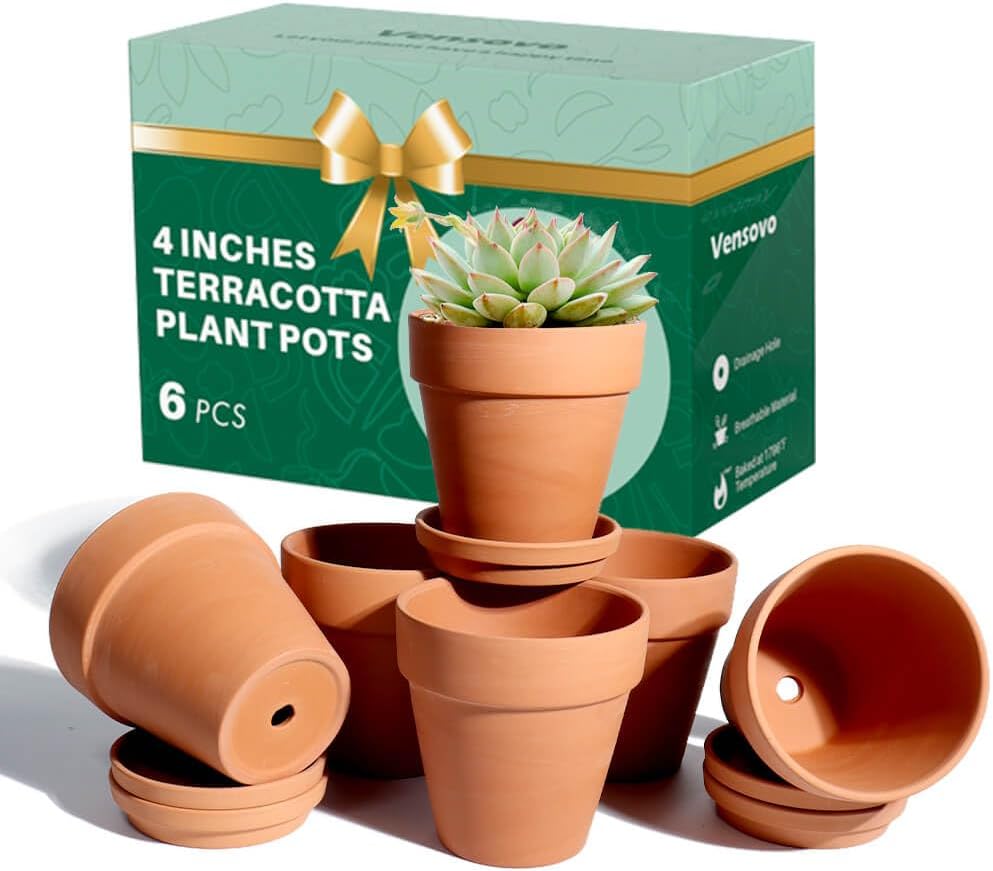 4 Inch Terracotta Potsnull