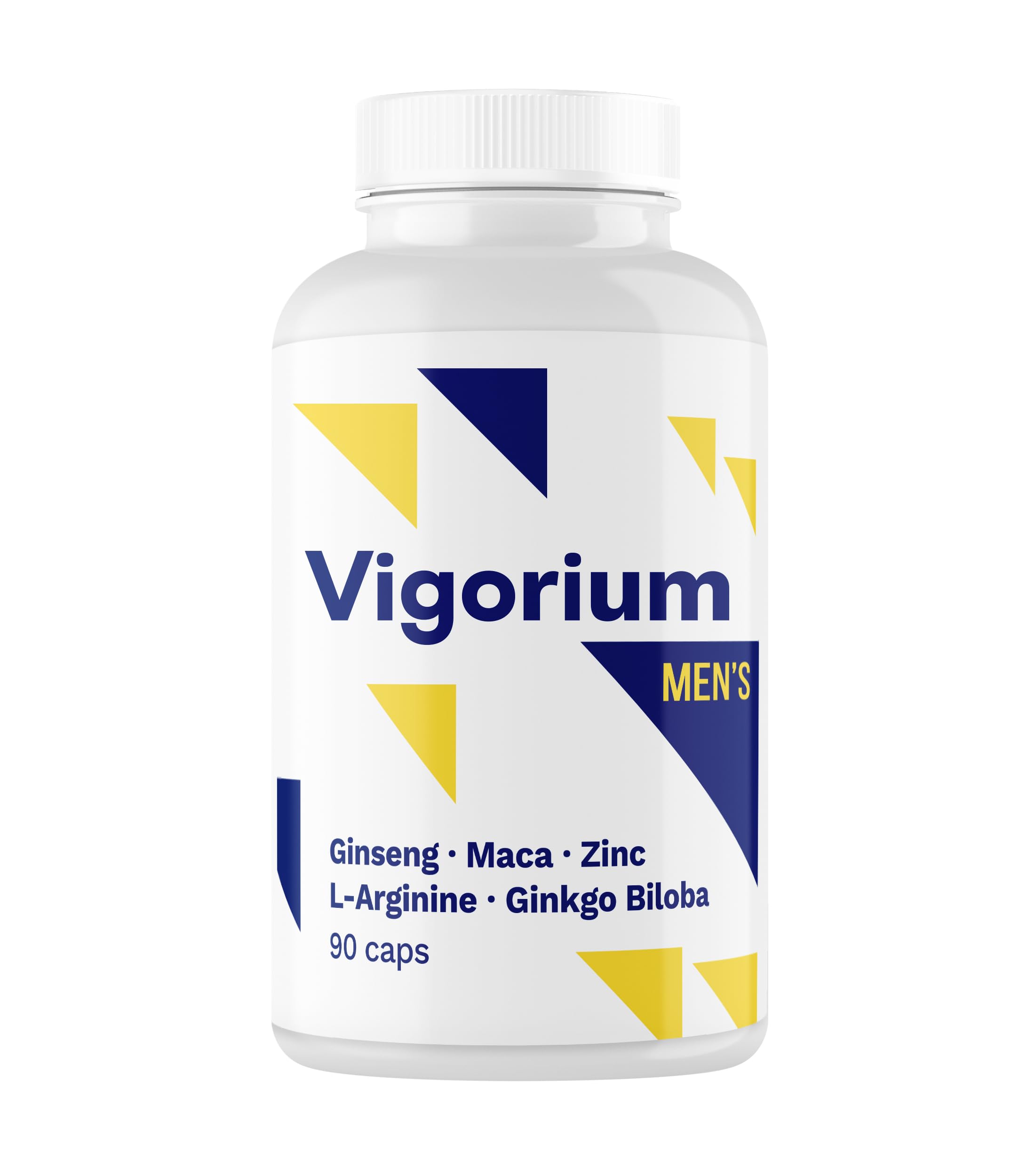 Fórmula masculina con ginseng, maca, arginina, ginkgo biloba y selenio — 90 cáps