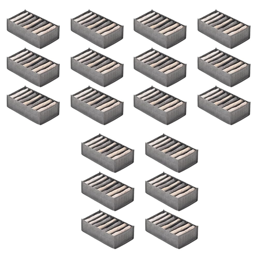 Boîtes de rangement à 7 compartiments taille S pour armoires et tiroirs