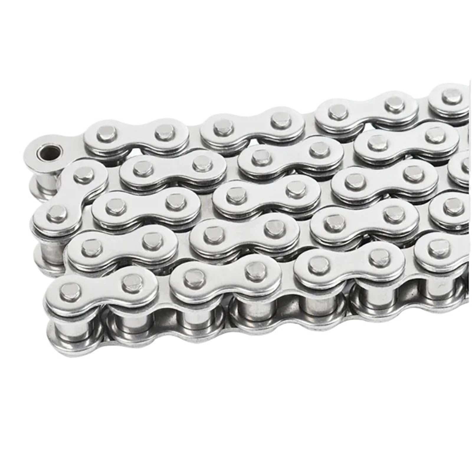 Rollenkette Aus Kohlenstoffstahl 1,5 m lange Rollenantriebskette aus Edelstahl 304 mit Verbindungsschnalle, industrielle Übertragungskette 04C, 05B, 06B, 08B, 10B, 12B, 16B(1.5M Chain,04B-1)