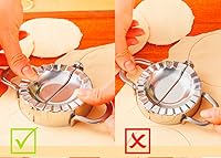 Vista 5 de Máquina para hacer albóndigas, prensa de empanada de acero inoxidable, para ravioles, envoltorios para albóndigas, molde de cocina