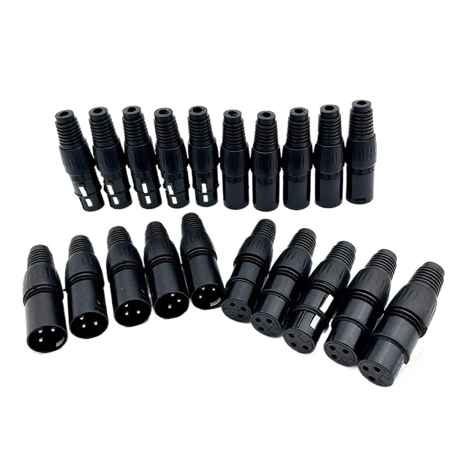 4/10/20 pz MIC Snake Plug Maschio Femmina Cavo del microfono Connettore XLR 3 Pin Filo | Male,20 PCS