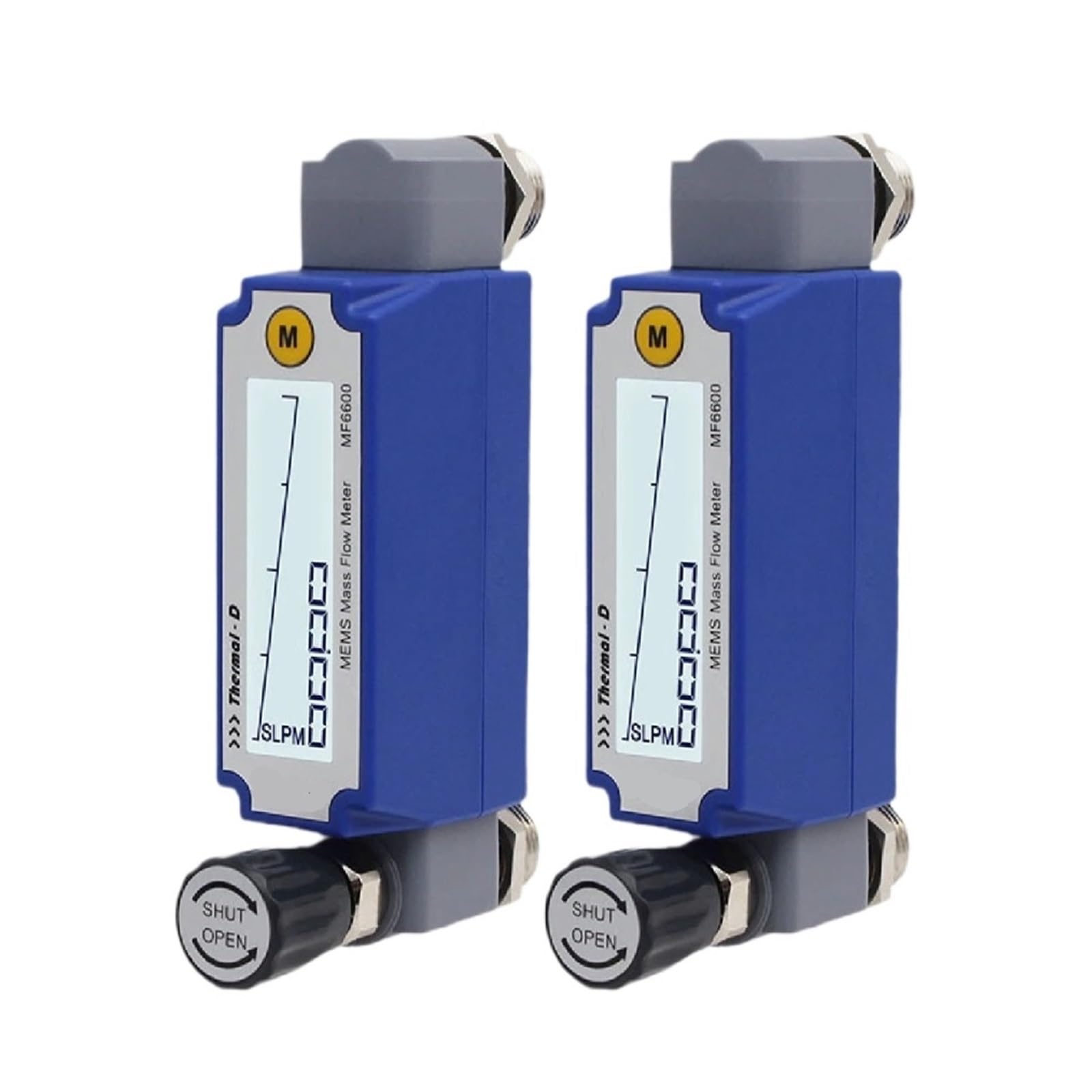 Rotámetro Digital, medidor de Flujo de Gas térmico de precisión, medidor de Flujo másico, Pantalla Ajustable, Montaje en Panel RS485(R2-50-B-A)