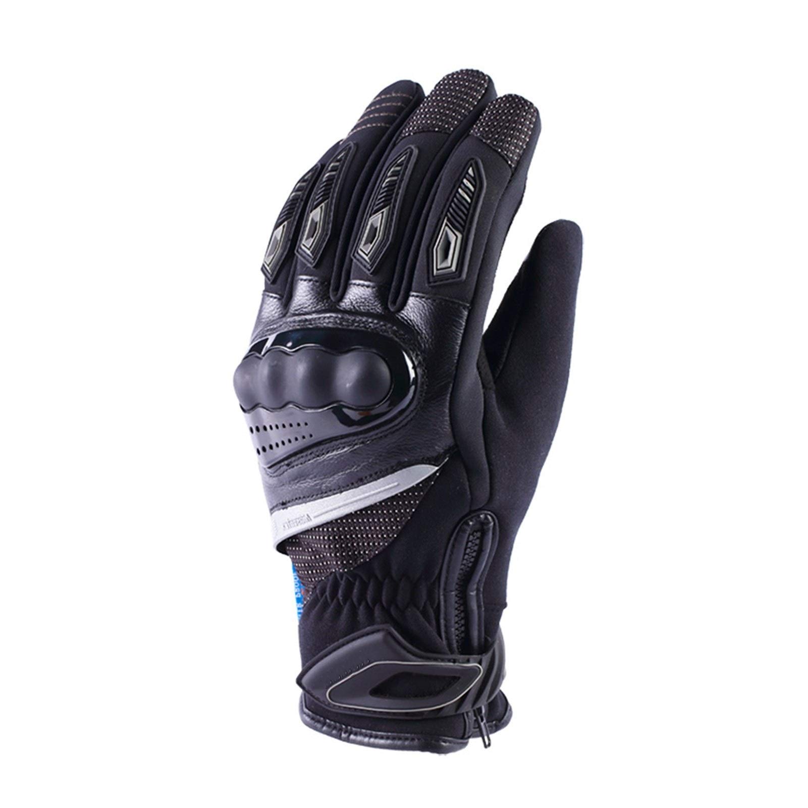 Guantes de ciclismo de invierno, guantes térmicos impermeables para hombres y mujeres, al aire libre, resistentes al viento, cálidos, para motocicleta, pantalla táctil, guantes de bicicleta