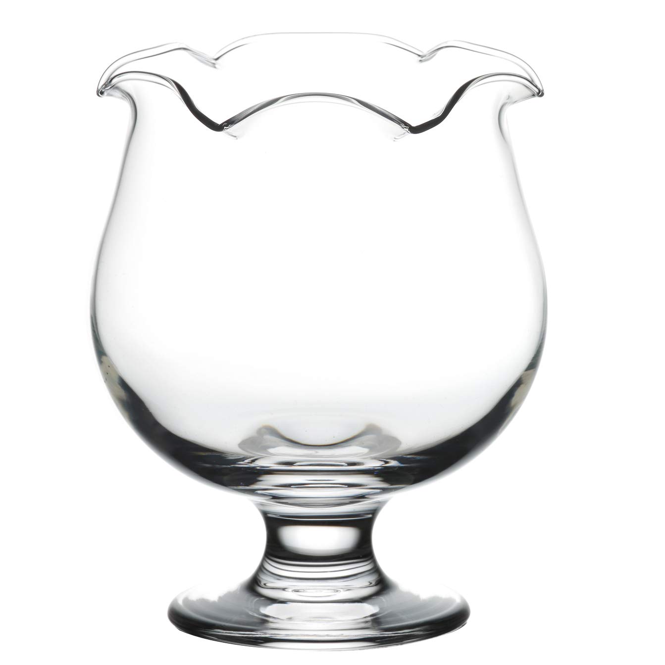 Toyo Sasaki Glass 35904 Parfait Glass, Clear, Approx. ?4.1 x 5.3 inches (10.6 x 13.5 cm), Flower Buch, Tropical Punch, Dishwasher Safe, Made in Japan