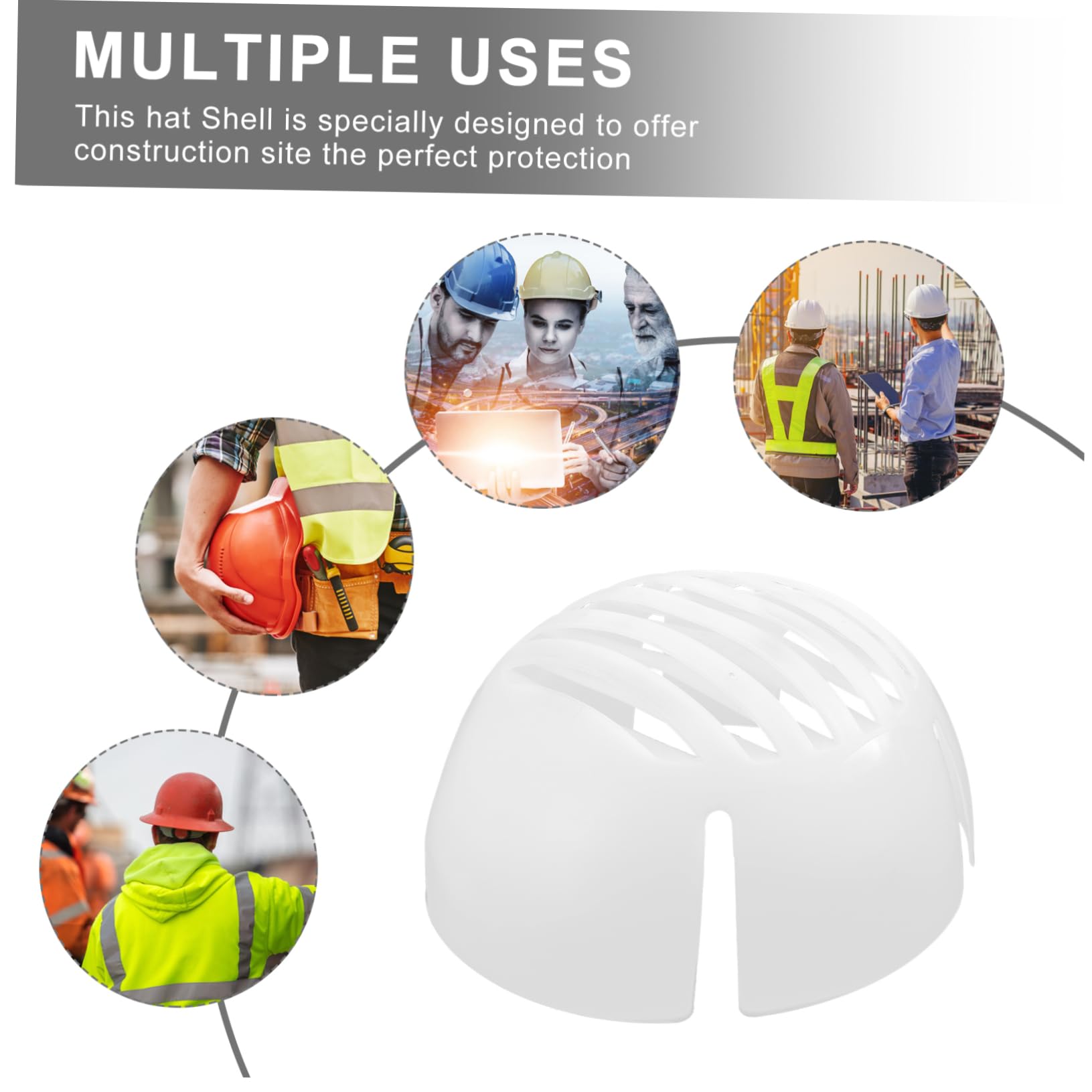 UKCOCO 3piezas Casco De Seguridad Vented para Protección De Cabeza Ligero y Transpirable para Construcción y Trabajo Industrial Protección Antichoque y Resistente