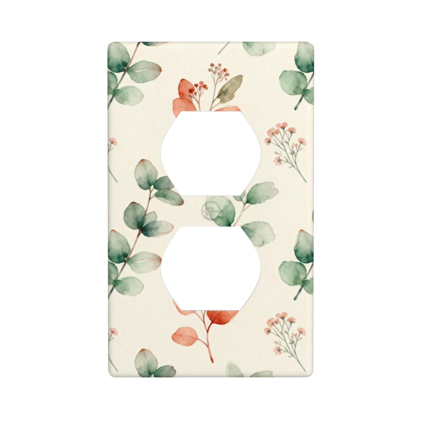 Plant Diary Decorative Switch Plate Cover-Unbreakable Polycarbonate Wall Plate for Home Office, 1 Gang with Screws