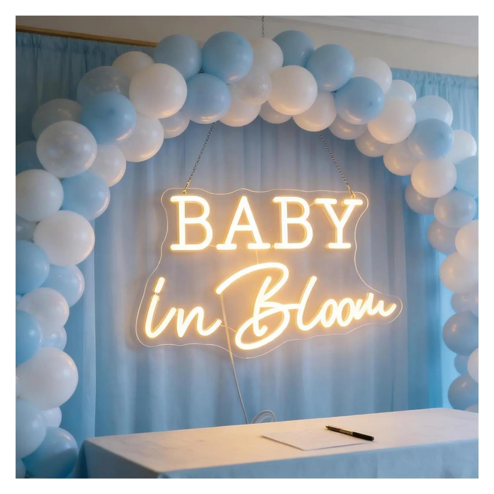 Luz de Diseño de Digital Letrero De Neón "Baby In Bloom"