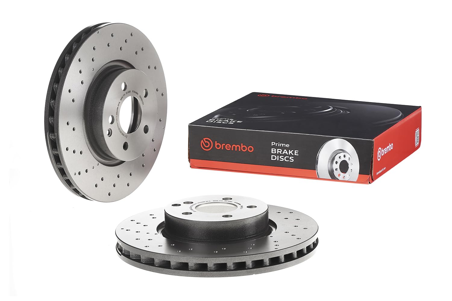 Amazon.com: Brembo 09.A621.31 UV Coated vented drilled Front Brake
